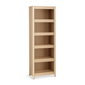 Bücherregal schmal 40 x 30 x 180 cm mit 5 offenen Fächern Holzwerkstoff rechteckig Naturfarben